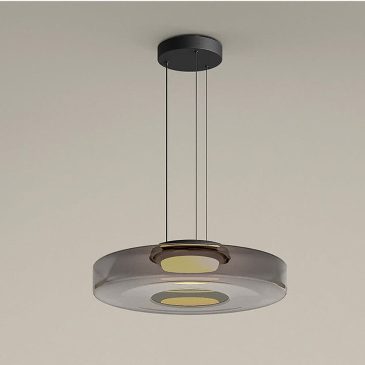 Moderne Glas-Hängeleuchte im Bauhaus-Stil