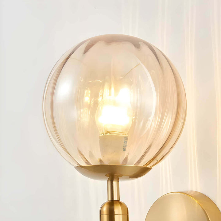 Elegante Glas-Wandleuchte im Vintage-Stil