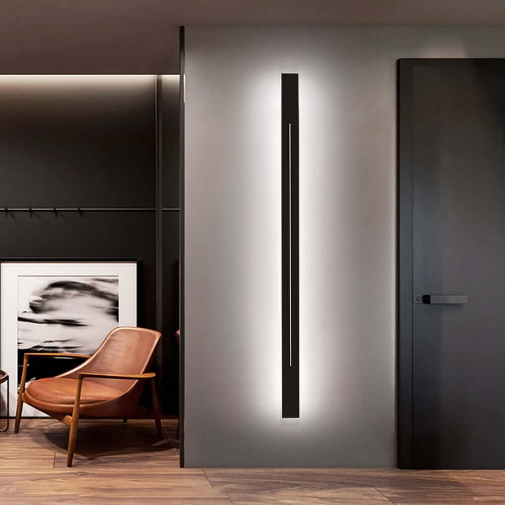 Moderne LED Wandleuchte Gold Schwarz Innen