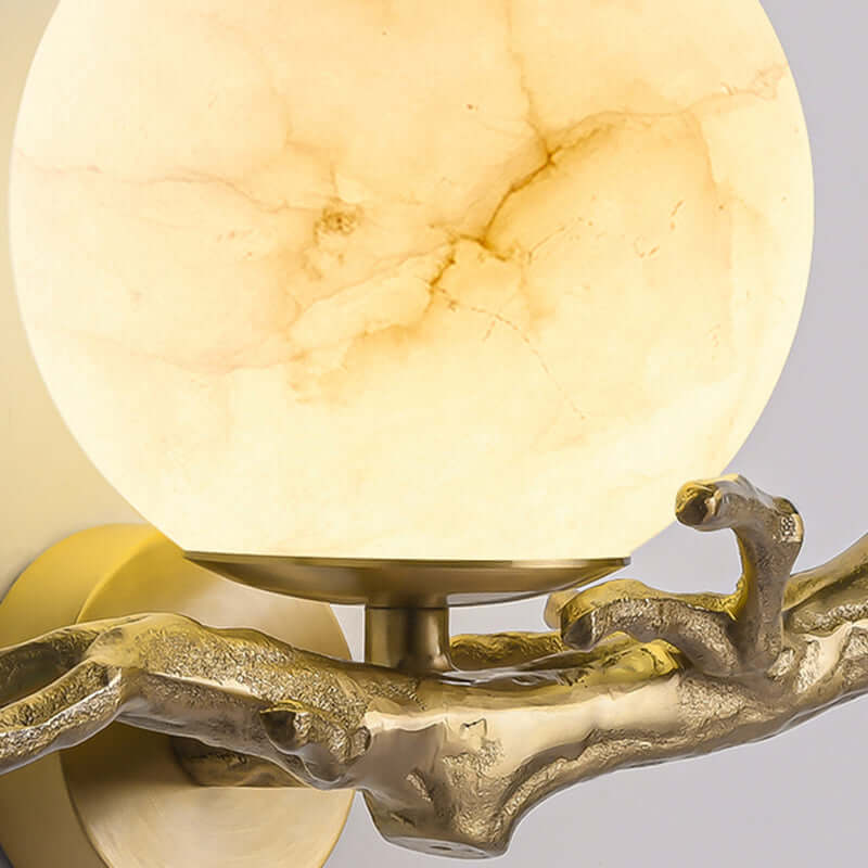 Designer Marmor Wandlampe Kupfer Modern LED