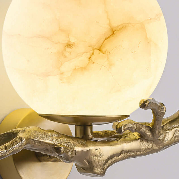 Designer Marmor Wandlampe Kupfer Modern LED