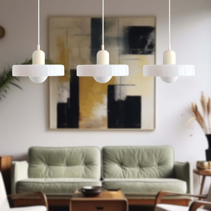 Lampe suspendue Bauhaus à 3 têtes