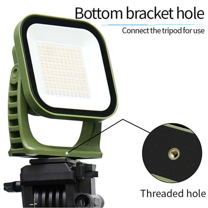 80W LED Solar Campinglampe mit Magnet & Zoom