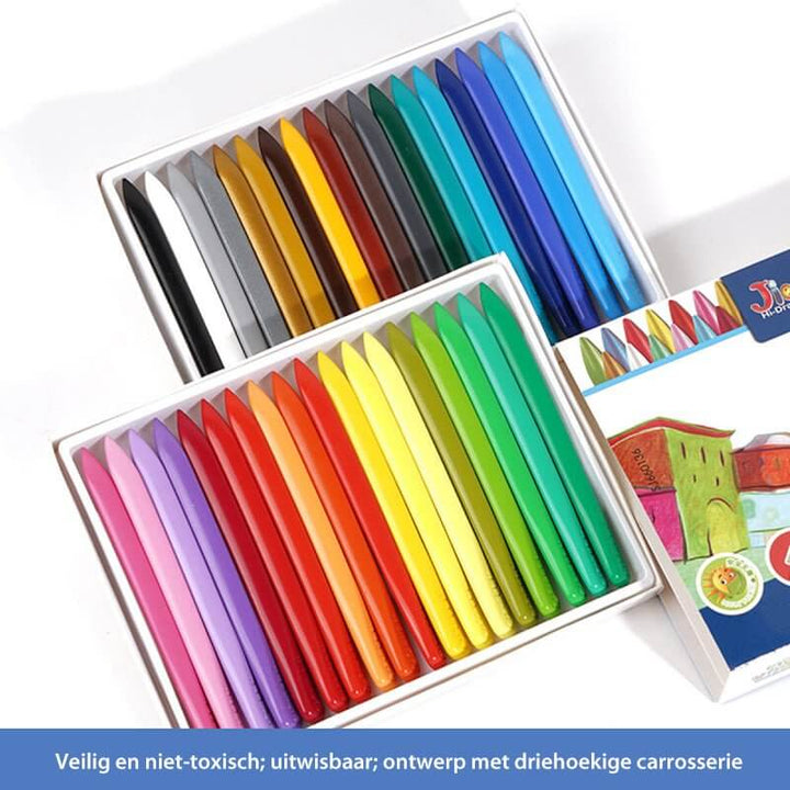 Coffret créatif - Crayons de cire colorés fabriqués à partir de matériaux organiques