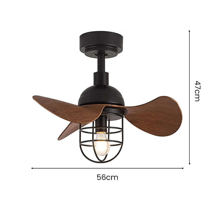 Moderner Deckenventilator mit Beleuchtung