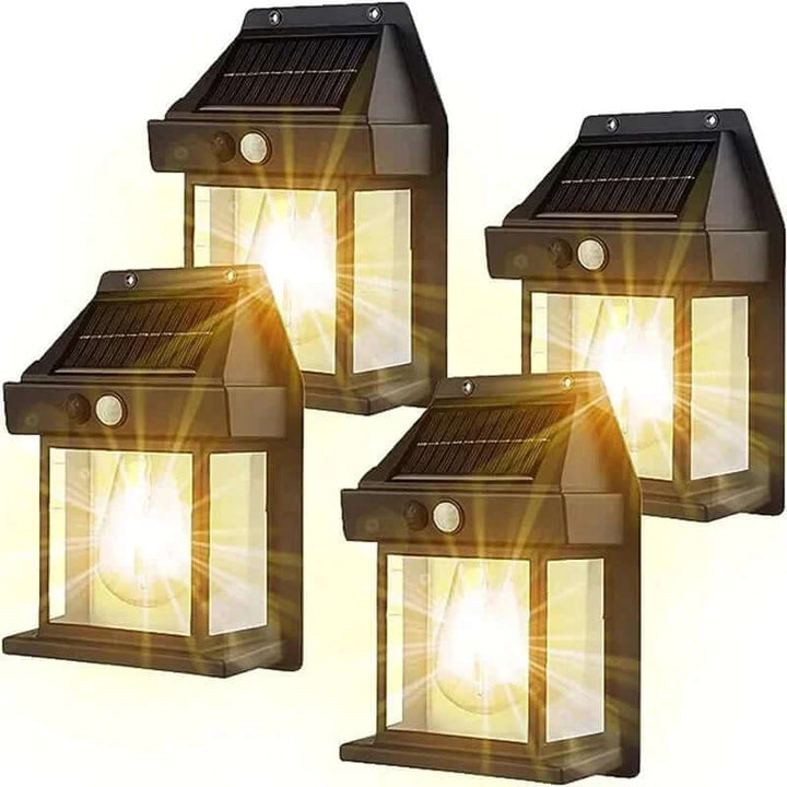 Solar-Wandleuchte Außen - Wetterfest & 3 Modi