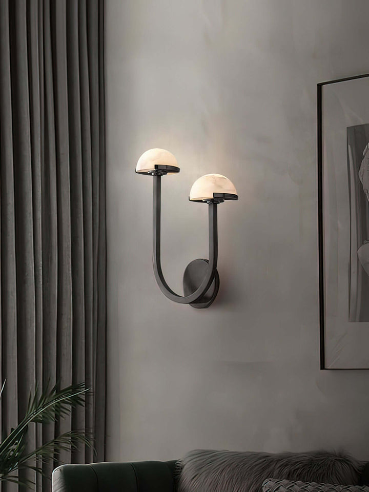 Pilz Alabaster Wandleuchte, Modernes Design