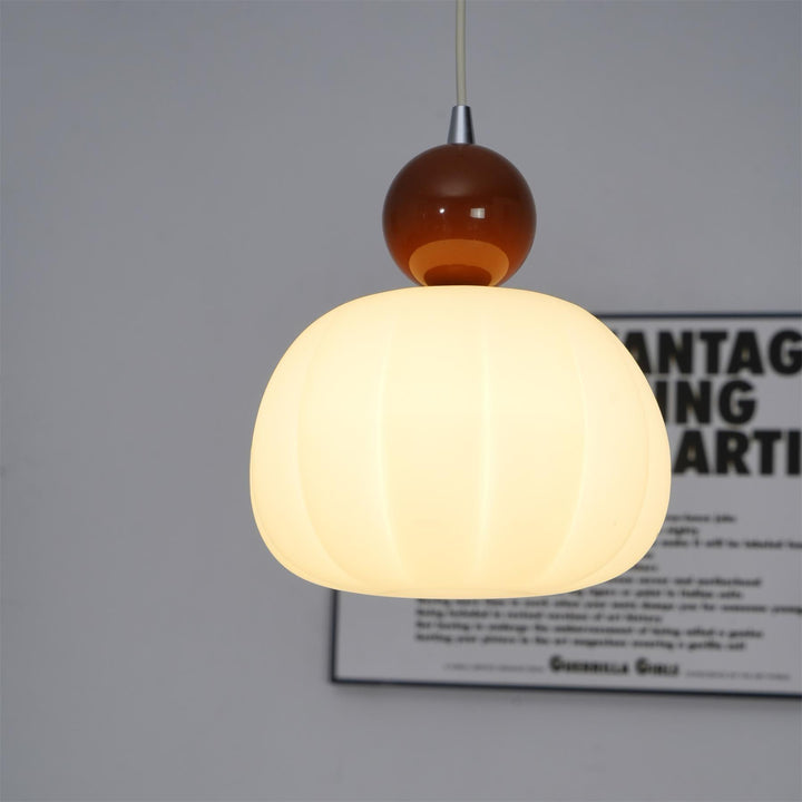 Elegante Kürbis Pendelleuchte, 14cm
