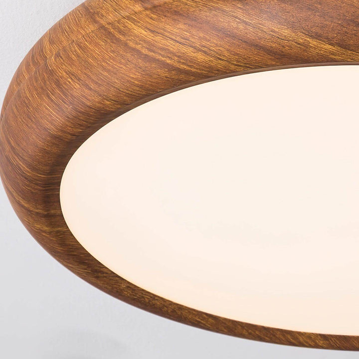 LED Deckenleuchte Holzoptik Modern Rund