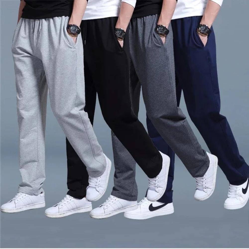 "Bequeme Herren Jogginghose: Sportlicher Schnitt, weicher Stoff, elastischer Bund, ideal für Sport und Freizeit."