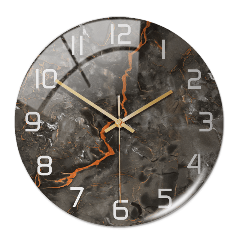 Horloge murale élégante aspect marbre 30 cm