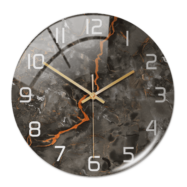 Horloge murale élégante aspect marbre 30 cm