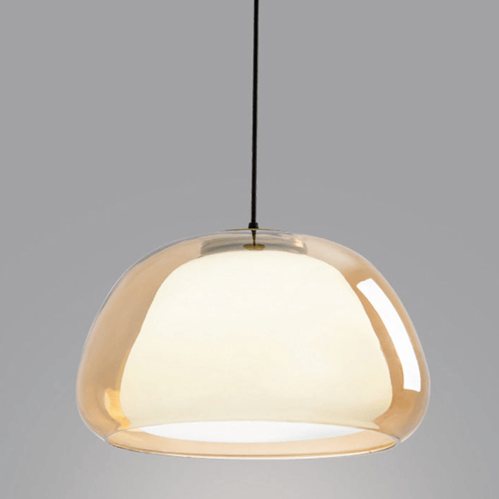 Moderne Milchglas Hängeleuchte Jelly