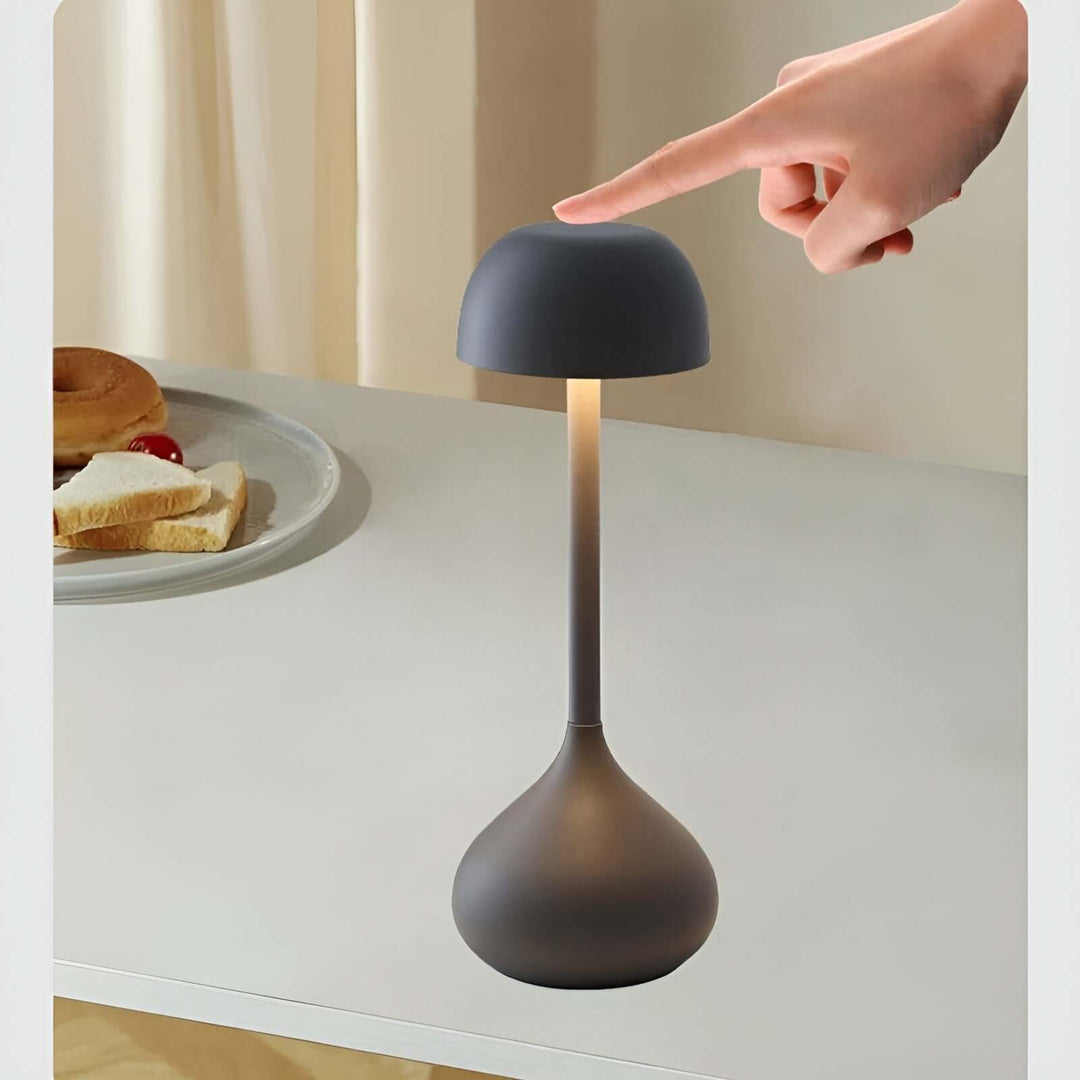 Dimmbare LED Tischlampe Kabellos - Pilz Design