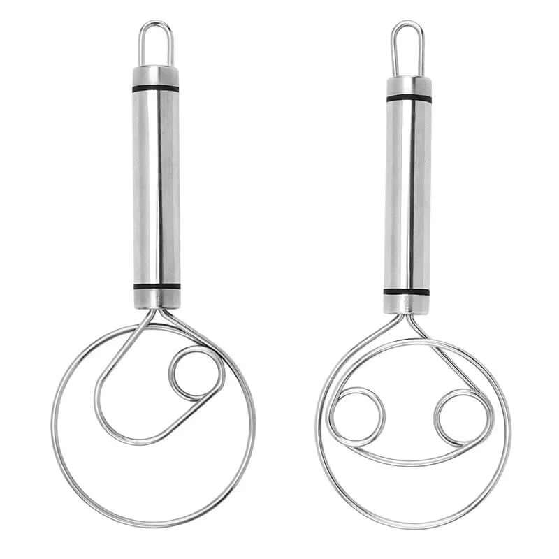 Edelstahl Danish Teigrührbesen - Ergonomischer Teigmischer