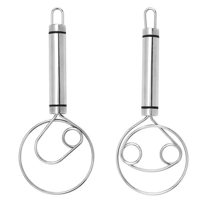 Edelstahl Danish Teigrührbesen - Ergonomischer Teigmischer