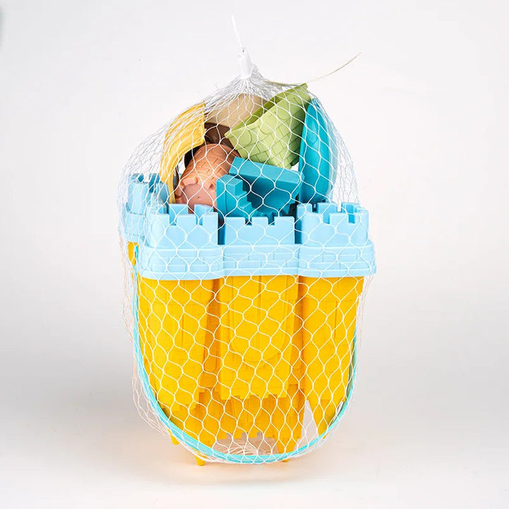 "Buntes Sandkastenspielset für Kinder mit Förmchen, Schaufeln und Gießkanne aus robustem Kunststoff, ideal für kreatives Spie