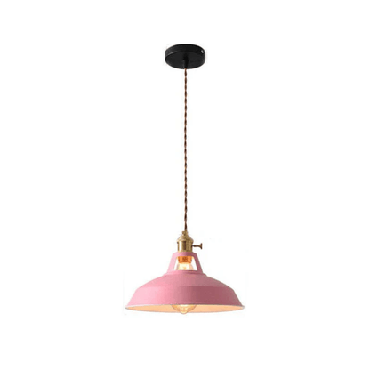 Lampe suspendue LED colorée au design moderne en métal