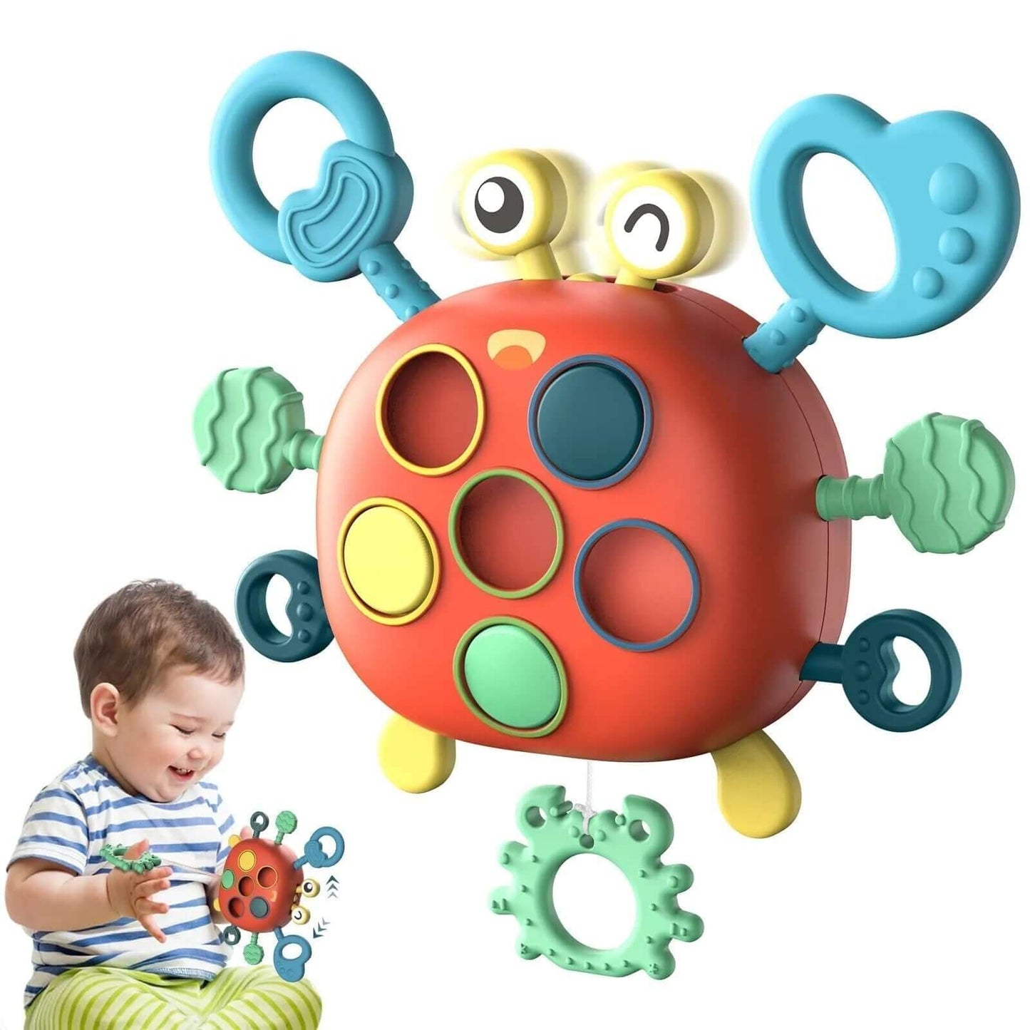 Crabe jouet pour bébé - jouets de motricité et sensoriels