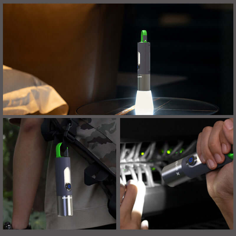 Wiederaufladbare LED Taschenlampe, Zoombar