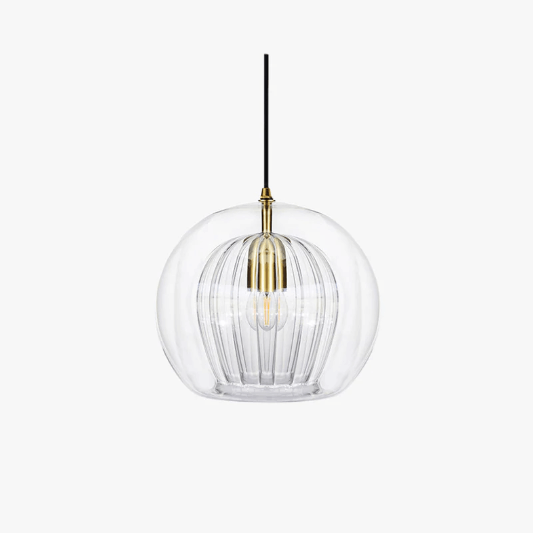Moderne LED Pendelleuchte Glaskugel - Höhenverstellbar