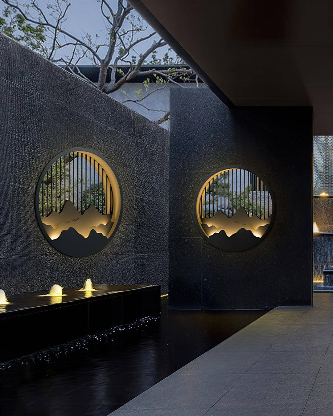 Applique murale LED d'extérieur, étanche, design moderne