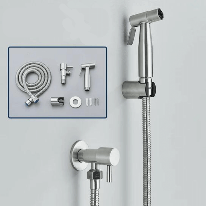 Bidet Handbrause Duschkopf für WC Hygiene Edelstahl