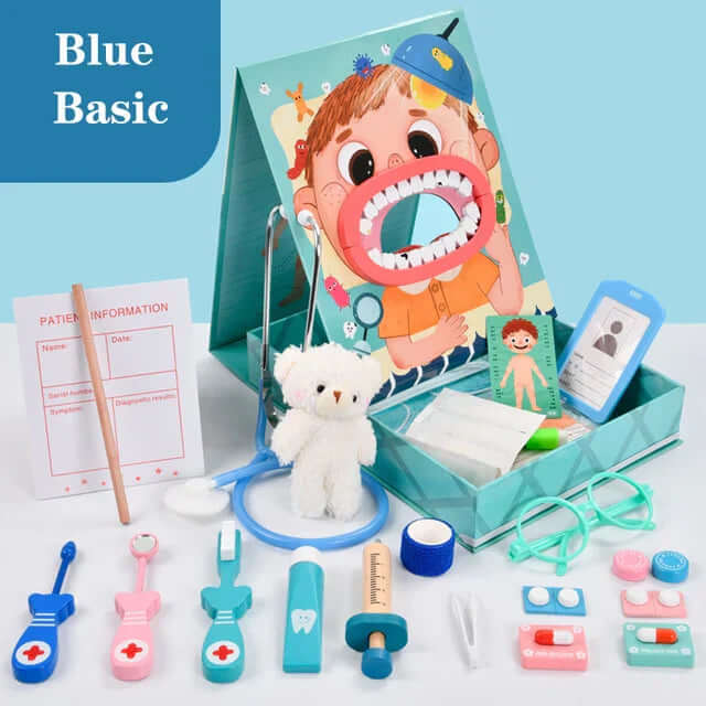 Coffret de dentiste pour enfants - jeu de rôle et soins dentaires 