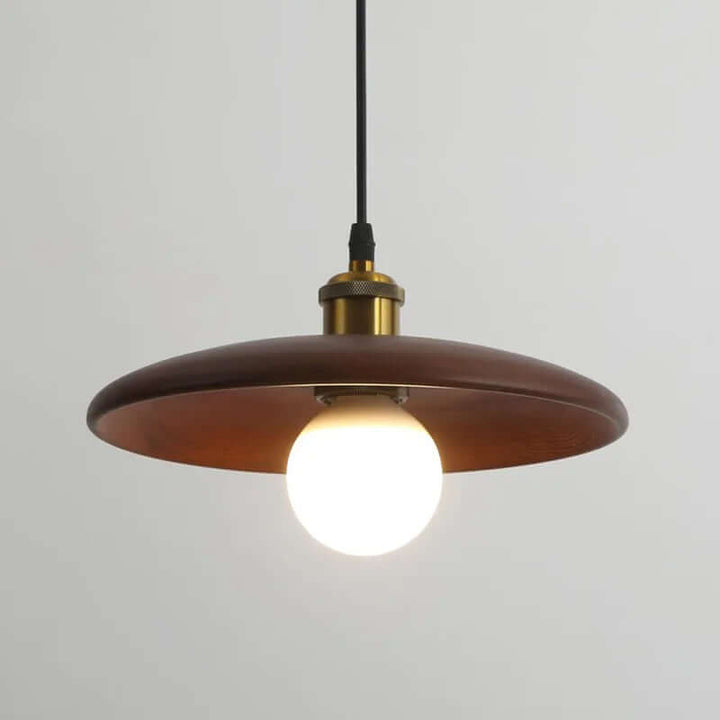 plafonnier en bois, suspension