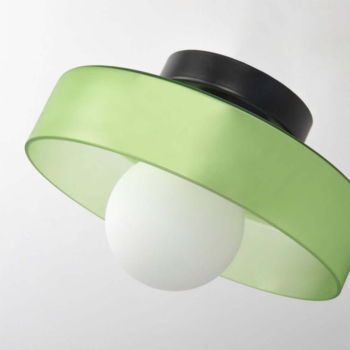 Plafonnier rond moderne en verre