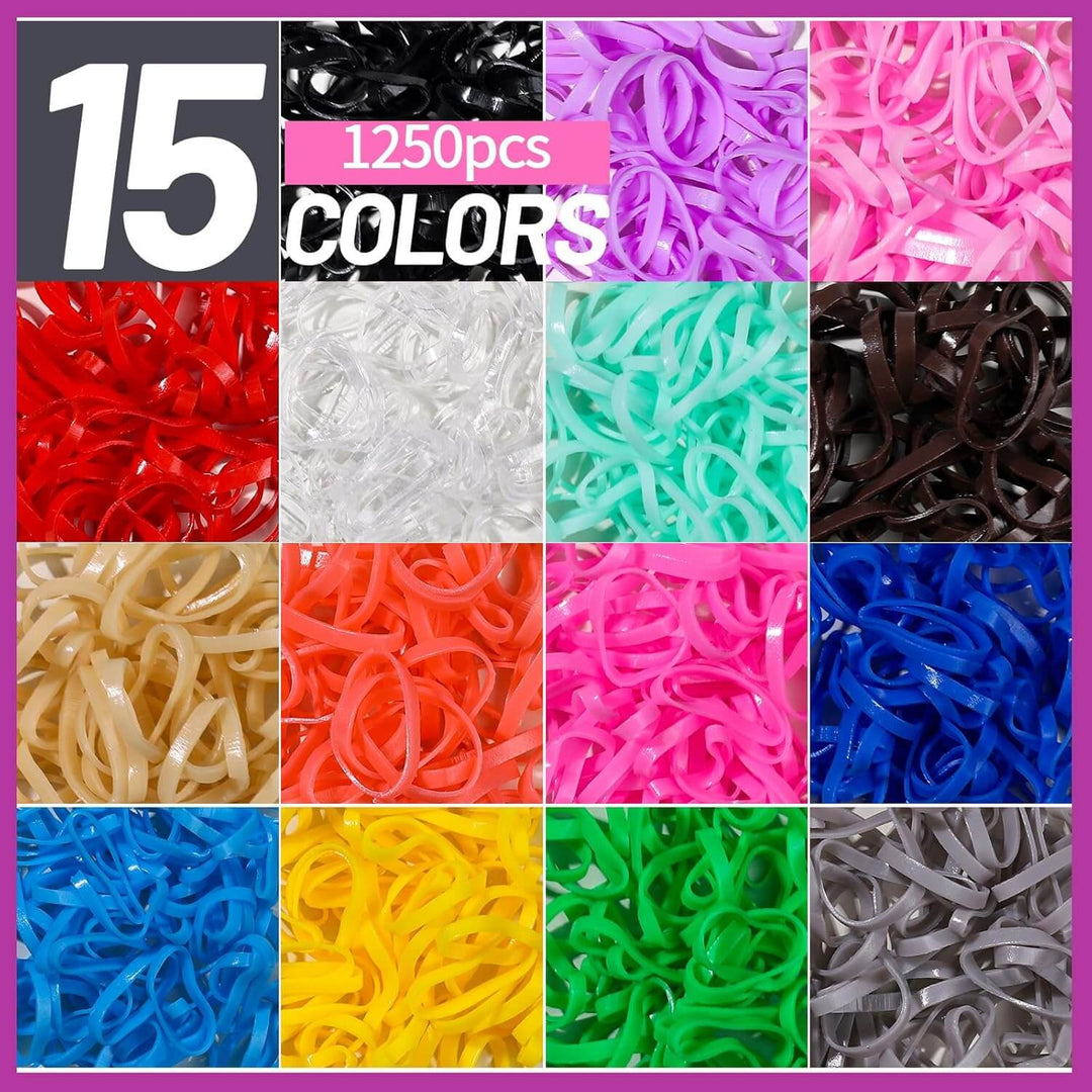 Buntes Elastisches Haargummis Set für Mädchen