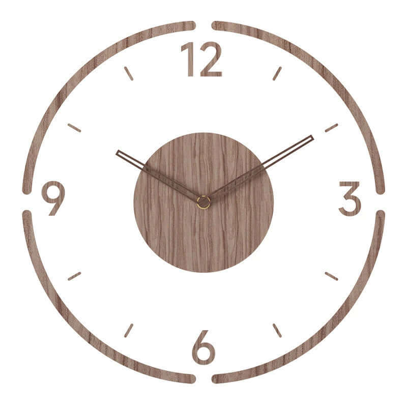 Horloge murale en bois au design scandinave