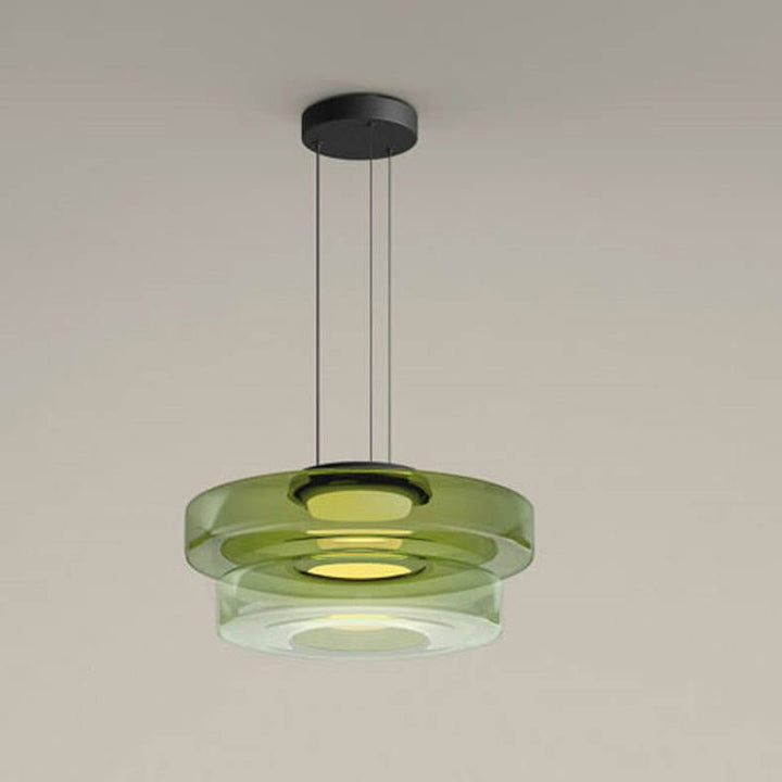 Moderne Glas-Hängeleuchte im Bauhaus-Stil