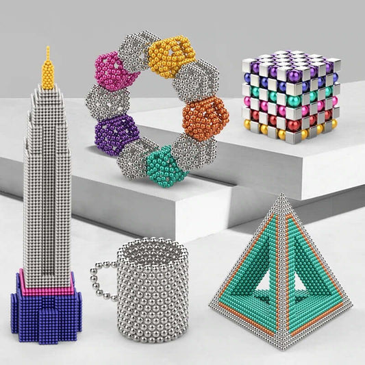 KreativSet mit 216 Magnetischen Kugeln - Feinmotorikspielzeug