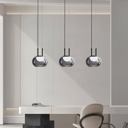 Suspension Halo moderne, 3 lumières
