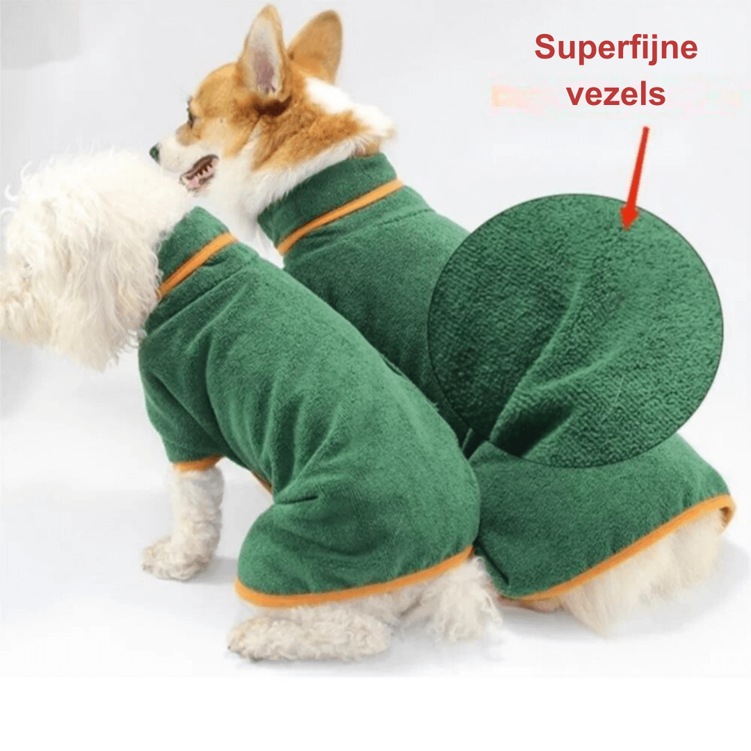 Peignoir pour chien en peluche - séchage rapide