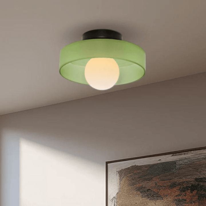 Runde LED Deckenleuchte Modern Glas Lampe