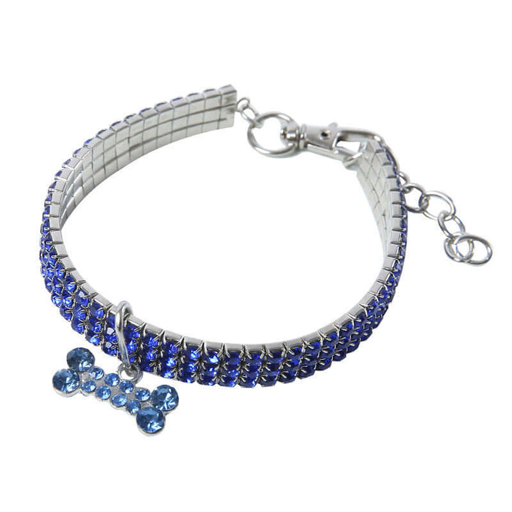Collier scintillant pour animaux de compagnie avec strass