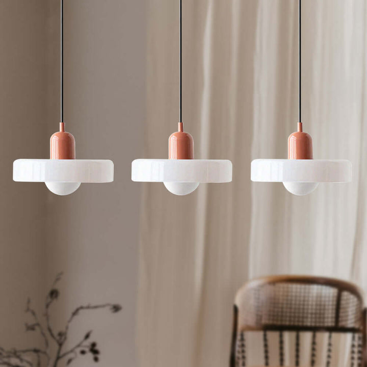 Lampe suspendue Bauhaus à 3 têtes