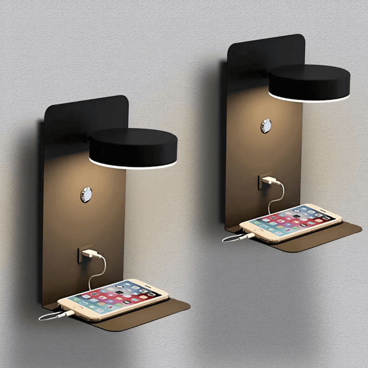LED Wandlampe mit USB Ladeanschluss