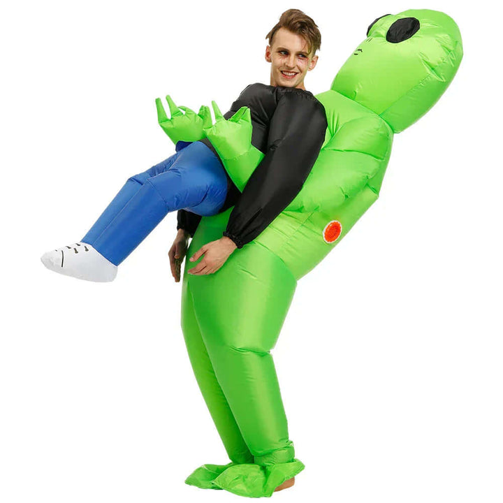 Aufbläsbares Alien-Kostüm - Kinder & Erwachsene