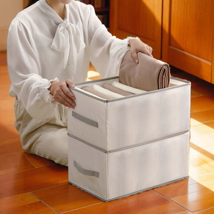Boîte à vêtements pliable avec compartiments - système d'organisation