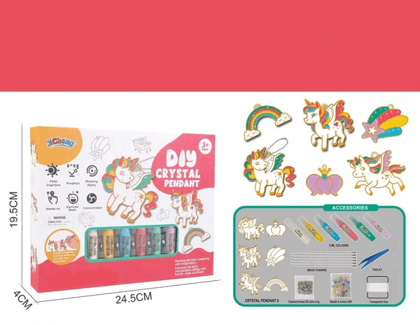 DIY Schlüsselanhänger Set - Glitzerndes Malvergnügen