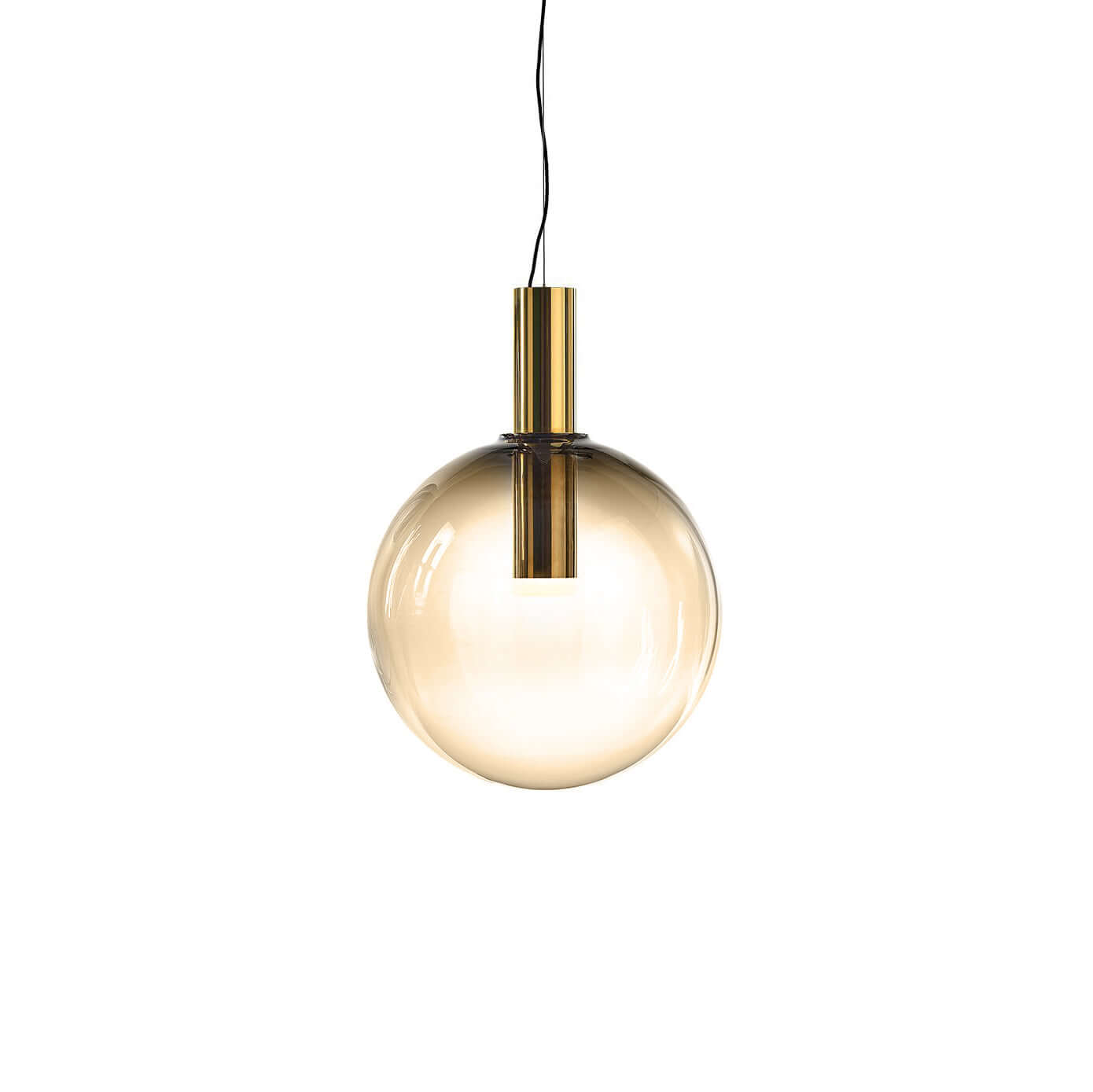 Elegante Pendelleuchte Glas & Metall