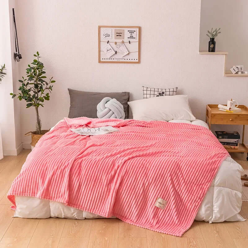 Couverture d'automne en flanelle douillette pour des nuits chaudes