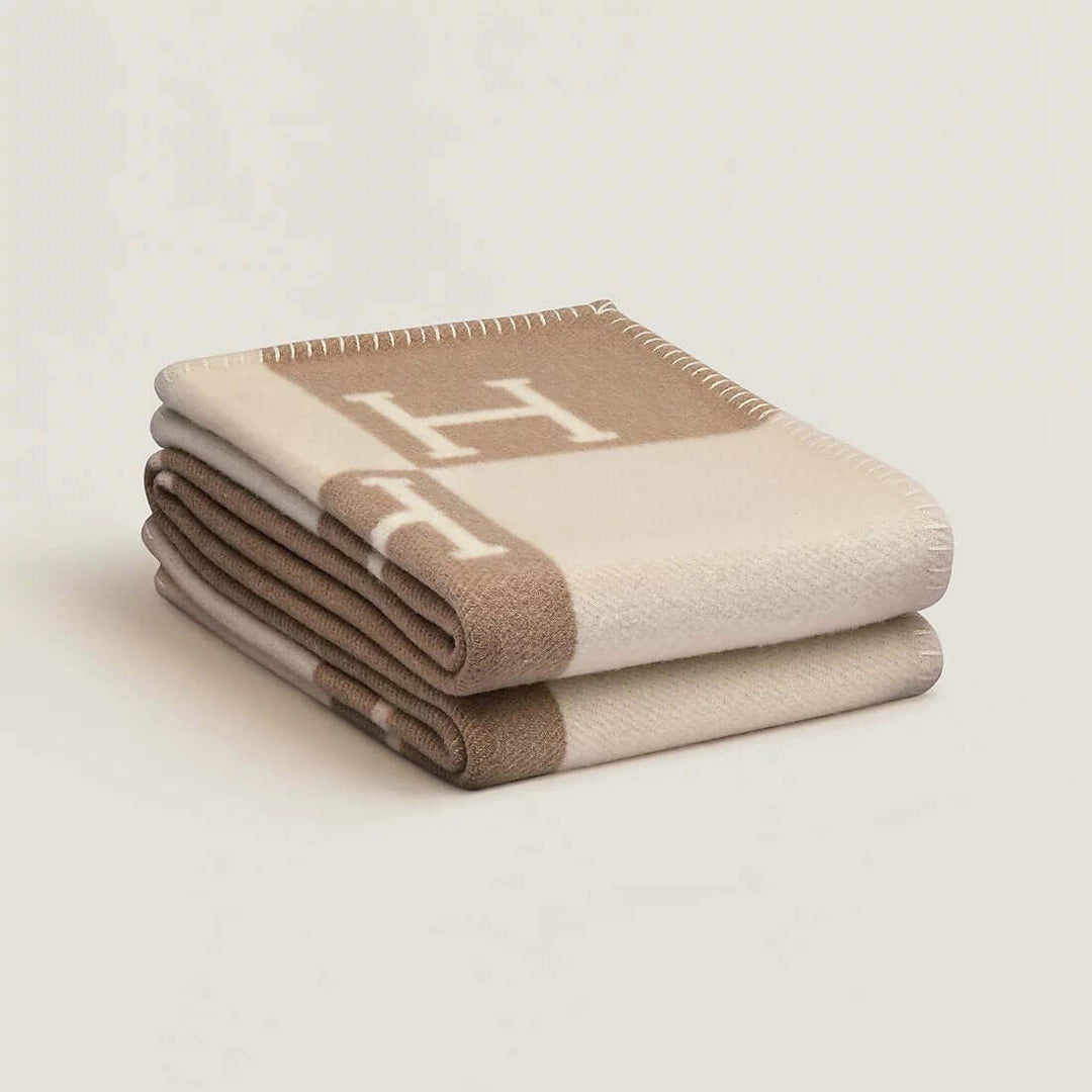 Couverture douillette en laine et cachemire 140x170cm