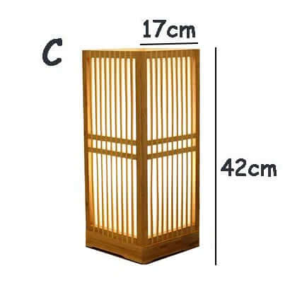 Japanische Tischlampe Bambus Zen Dekor