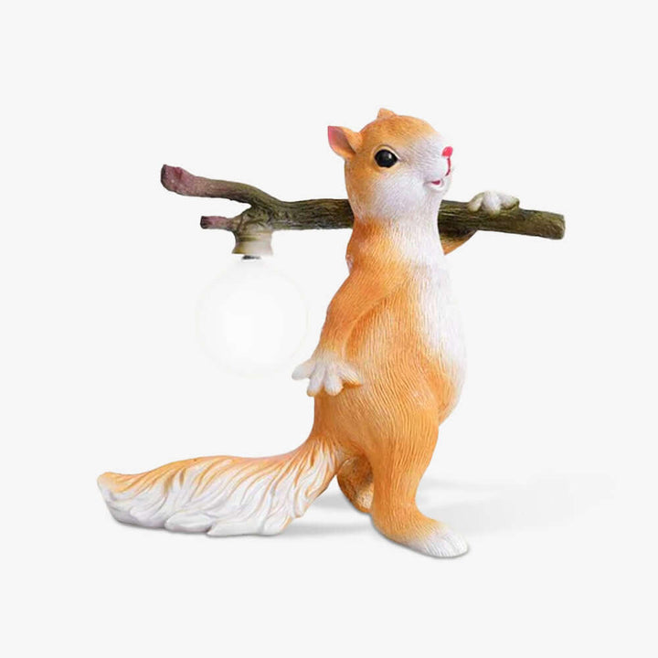 Dekorative Eichhörnchen Tischlampe mit LED
