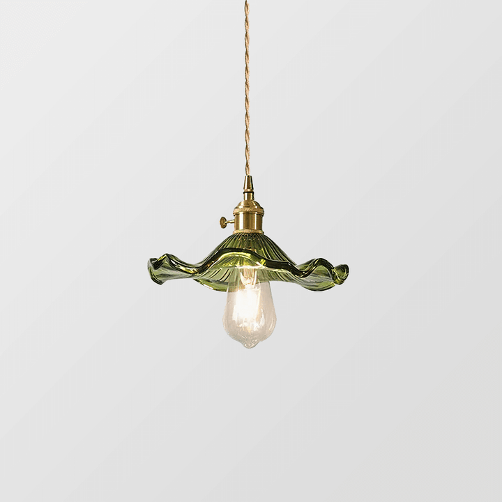 Blumen Pendelleuchte Glas LED