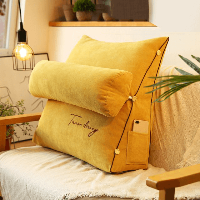 Coussin de soutien dorsal triangulaire pour plus de confort